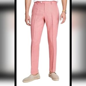$125 Tommy Hilfiger Men 100% Linen Dress Pants Sz 33W/30L Modern Fit NWT